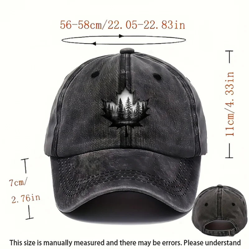 Design Style Maple Leaf Printed Hat