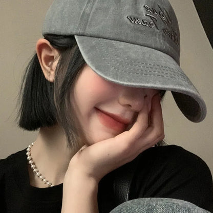 New Letter Embroidery Baseball Caps Breathable Adjustable