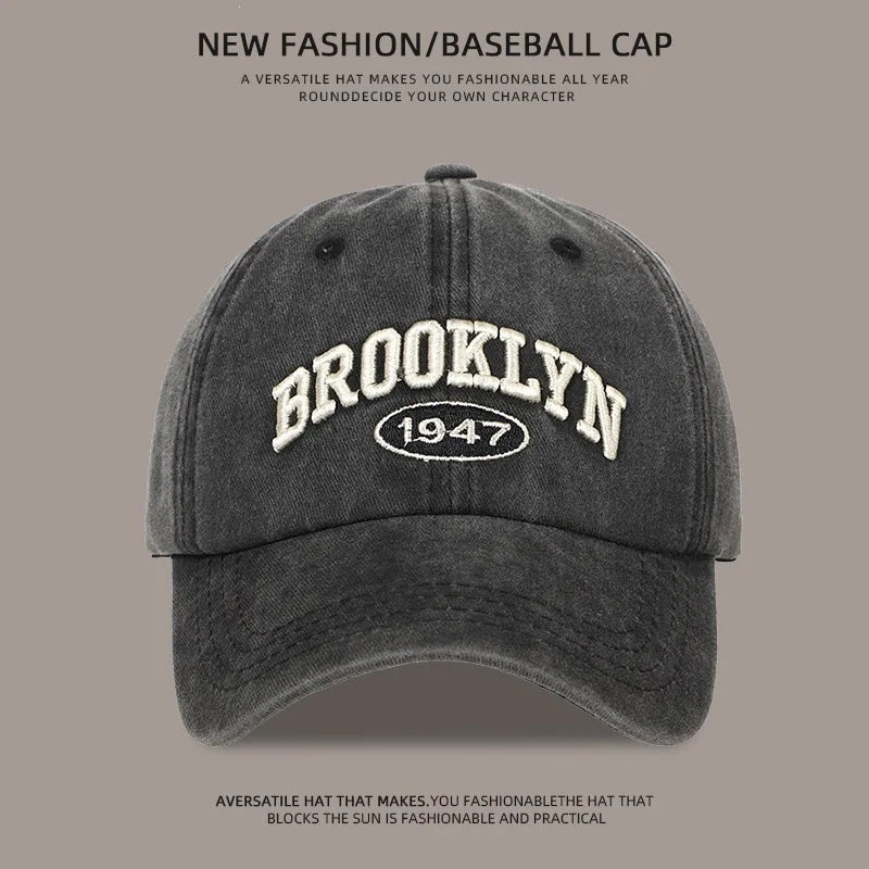 Brooklyn Alphabet Baseball Cap Men Women's
