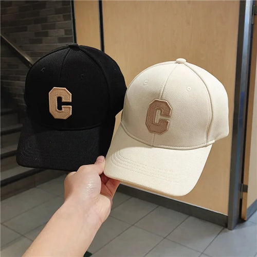Simple Letter C Embroidered Baseball Cap For Men Women