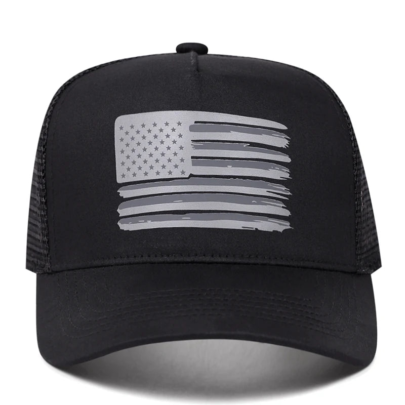 Fashion Baseball Hat American Flag Printed Street Hip Hop Hat Outdoor