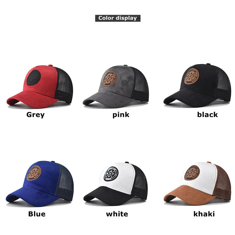 Summer Mesh Baseball Cap Women Men Enjoy Life Letter Patch Snapback Hat