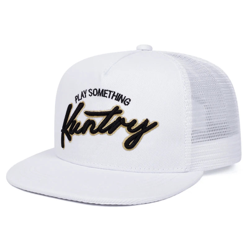 2026 New Flat Edge Hat Creative Letter Embroidered Baseball Hat