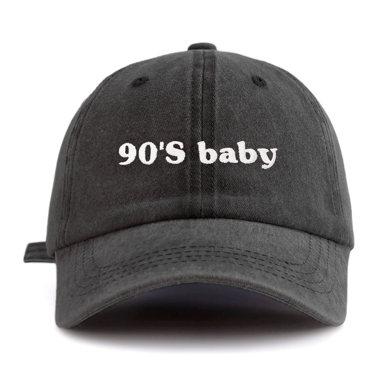 90's Baby Embroidery Washed Baseball Cap