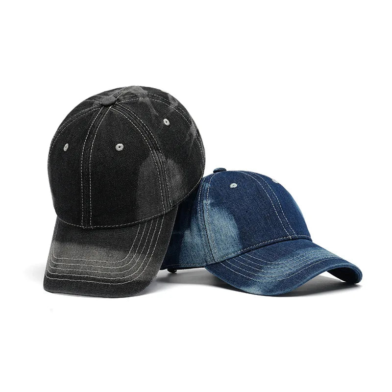 Spring New Camouflage Denim Pure Cotton Baseball Cap
