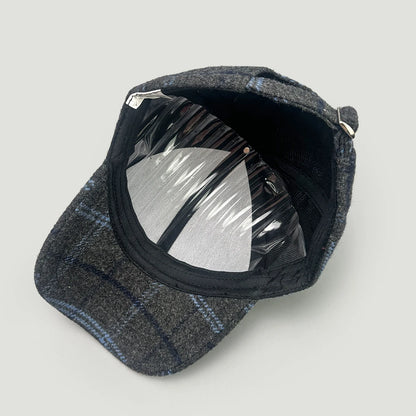 British Style Hardtop Retro Plaid Baseball Hats New Men Women