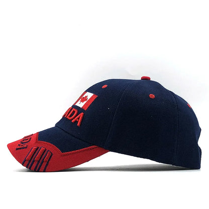 New Colors Contrast Canada Embroidered Baseball Cap High Quality Snapback Hat Dad Hats Fishing Cap