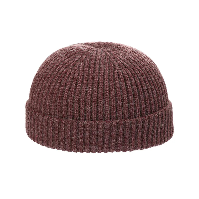 Autumn  Winter Short Warm Melon Hat Men