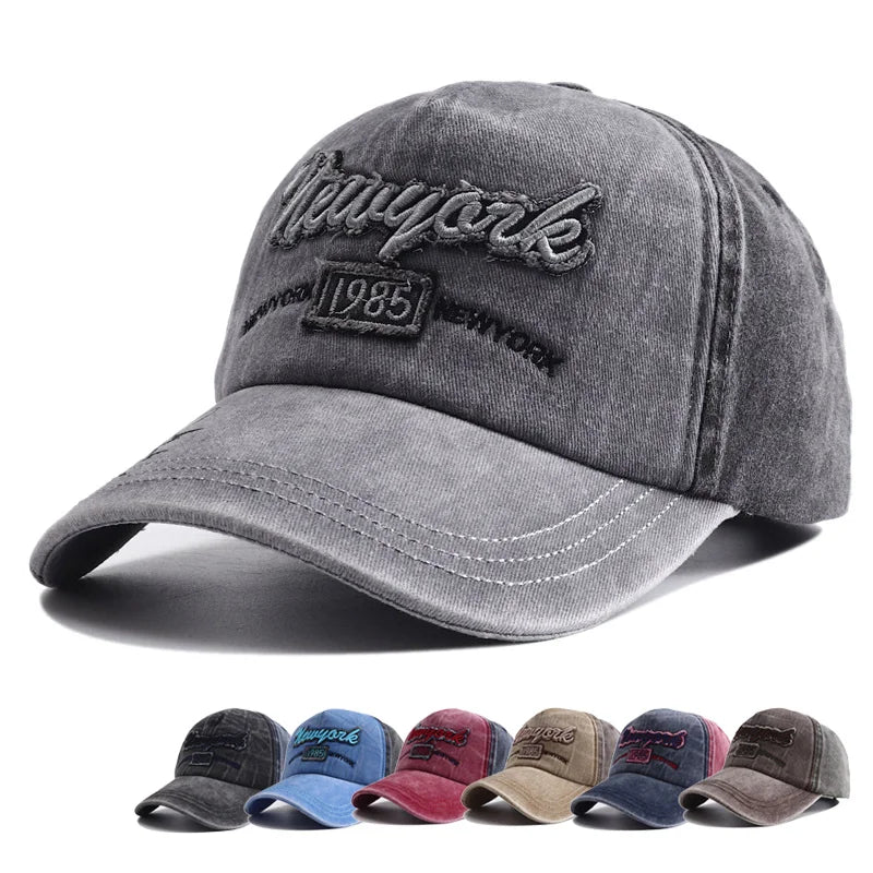 New Unisex Washed Cotton Snapback Hat