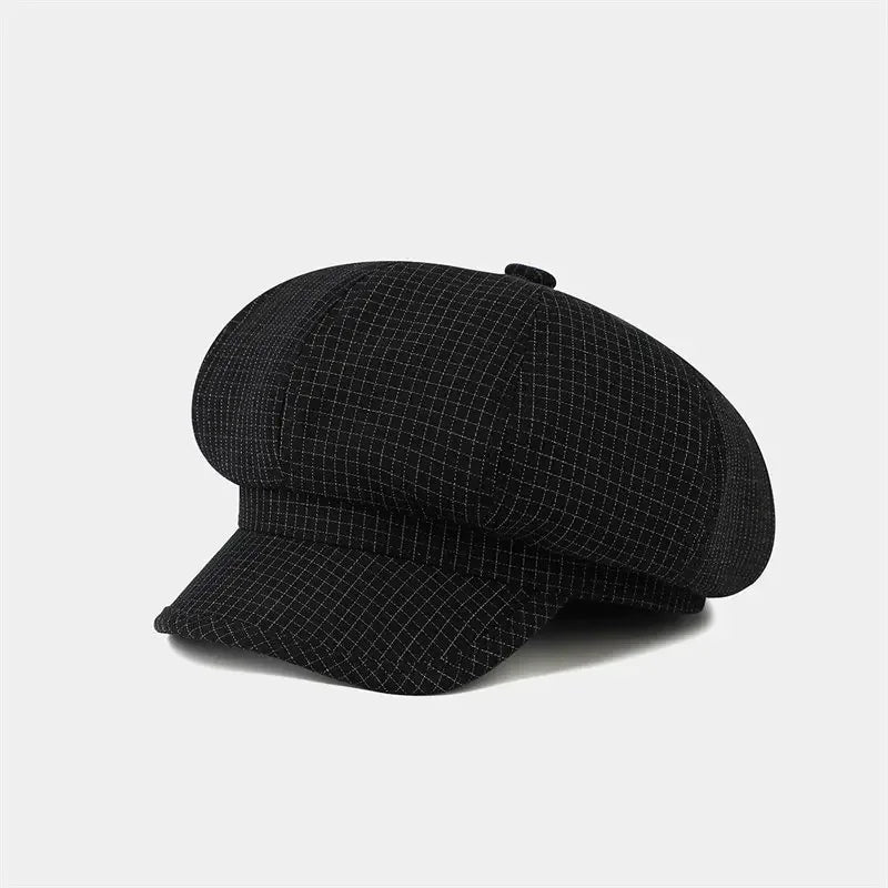 Spring And Summer Cotton Geometric Print Octagonal Hats