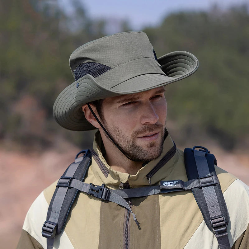 Men's Bucket Hat Summer Fisherman’s Hat Wide Brim Outdoor Sports