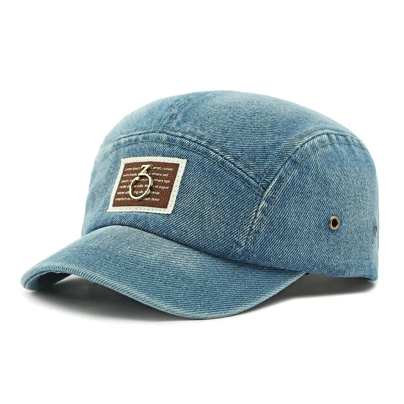 Unisex Spring New Washed Denim Duckbill Cap