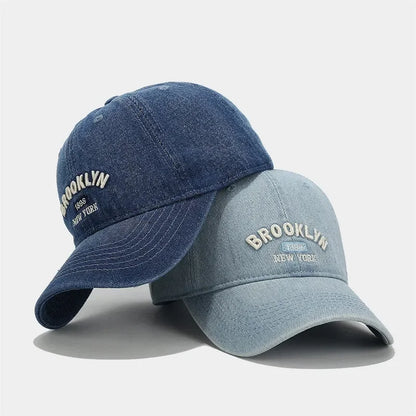 Four Seasons Denim Letter Casquette Baseball Cap