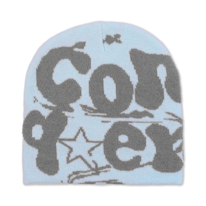 Knitting Beanie Hat For Women Y2K Fashion Letter Hat