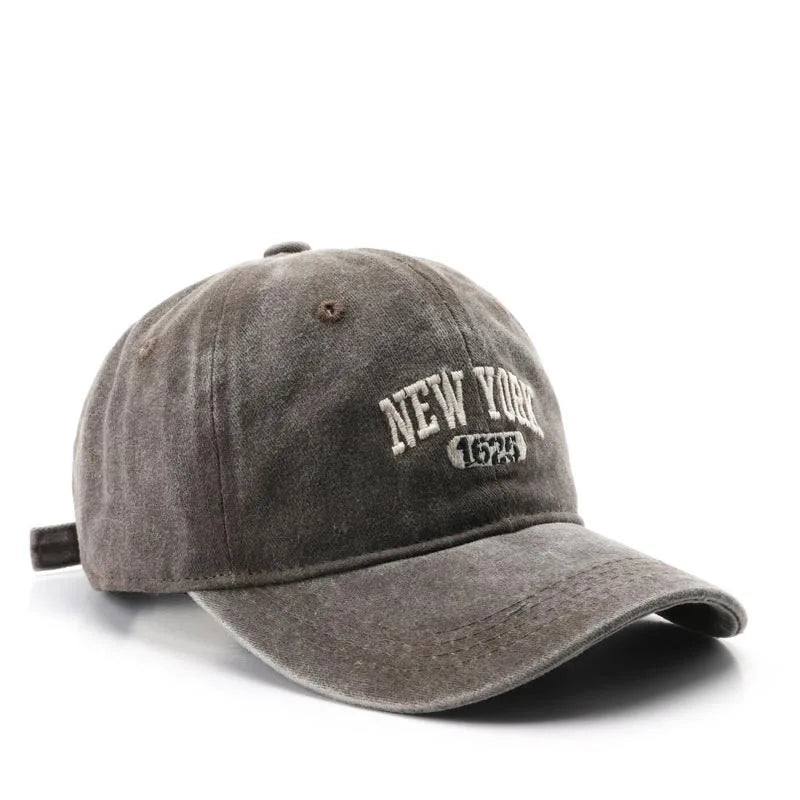 Retro New York Embroidery Baseball Hat for Men Women Vintage