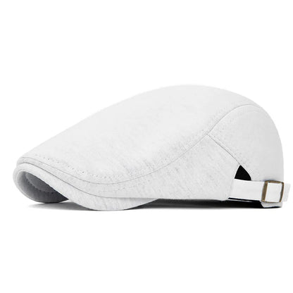 Cotton Adjustable Newsboy Caps Men Woman Casual Beret