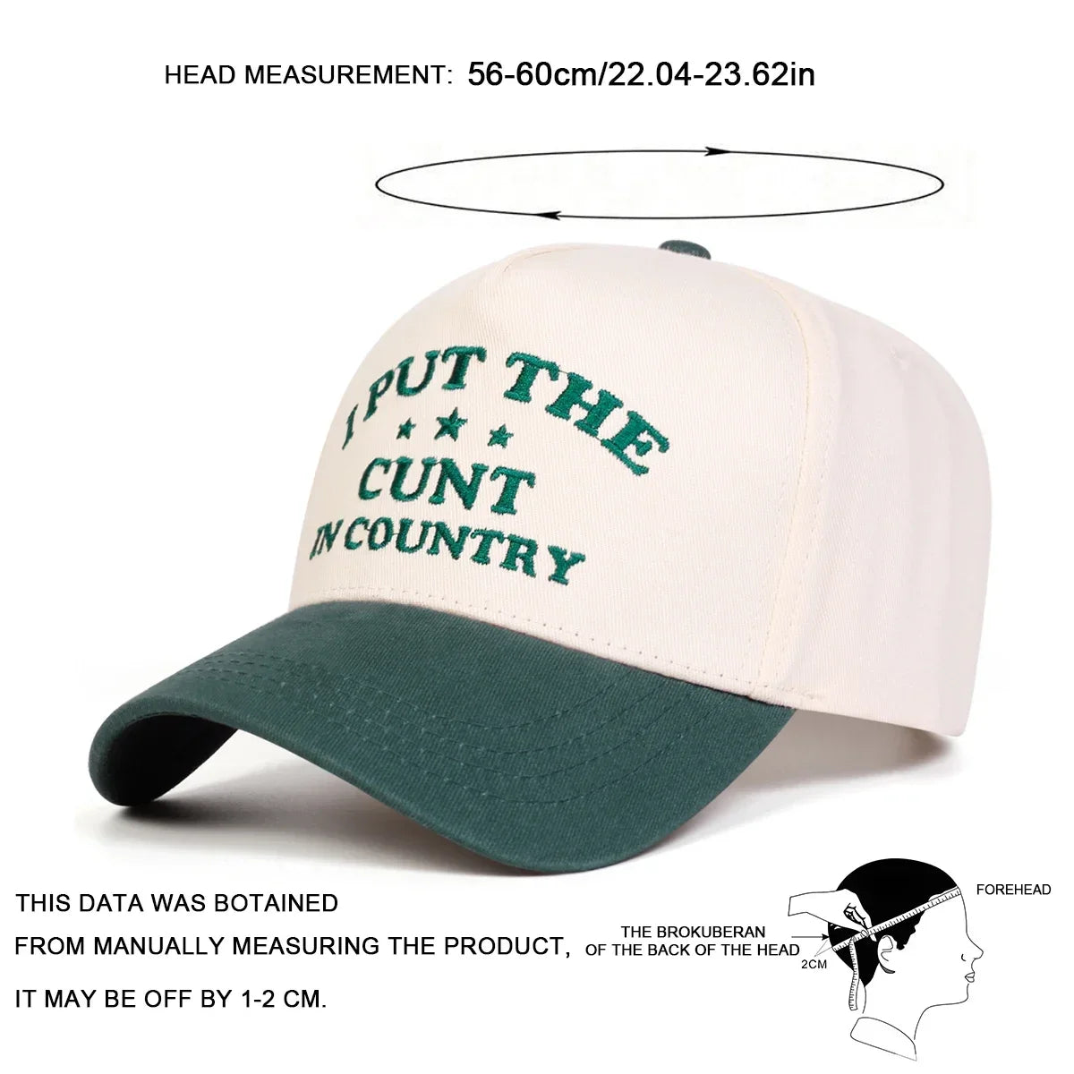 Unisex I Put The Letter Embroidery Baseball Caps Spring and Autumn
