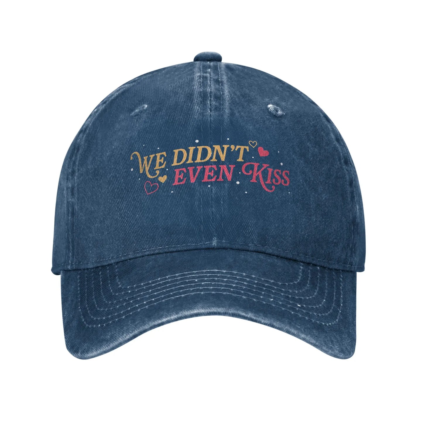 Washed Baseball Cap  For Men Women We Didn't Even Kiss