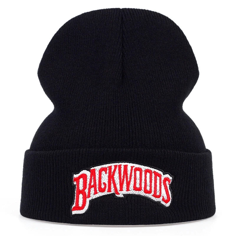 Embroidered "Backwoods" Butterfly Knitted Hat, Suitable For Men And Women