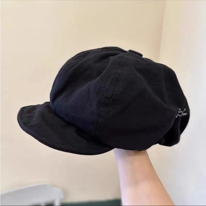 Harajuku Retro Style Oversized Berets Caps For Women Spring Summer