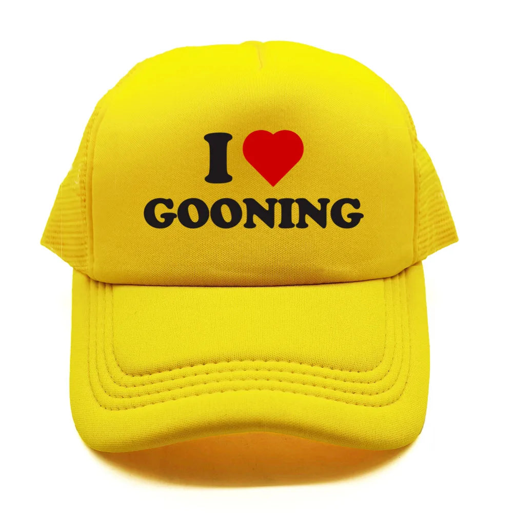 Funny I Love Gooning Baseball Caps Cool Summer Men Mesh