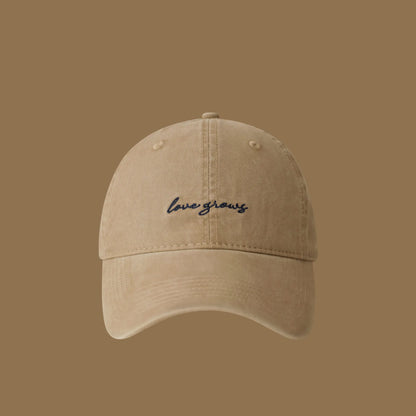 Retro Letter Embroidered Baseball Cap