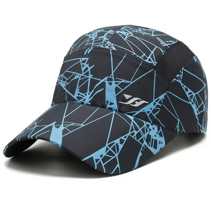 Quick Drying Print Hats Breathable Mesh Baseball Cap