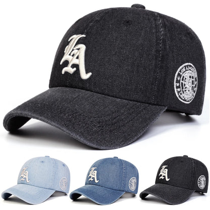 Unisex Gothic Letter Embroidery Cowboy Baseball Caps