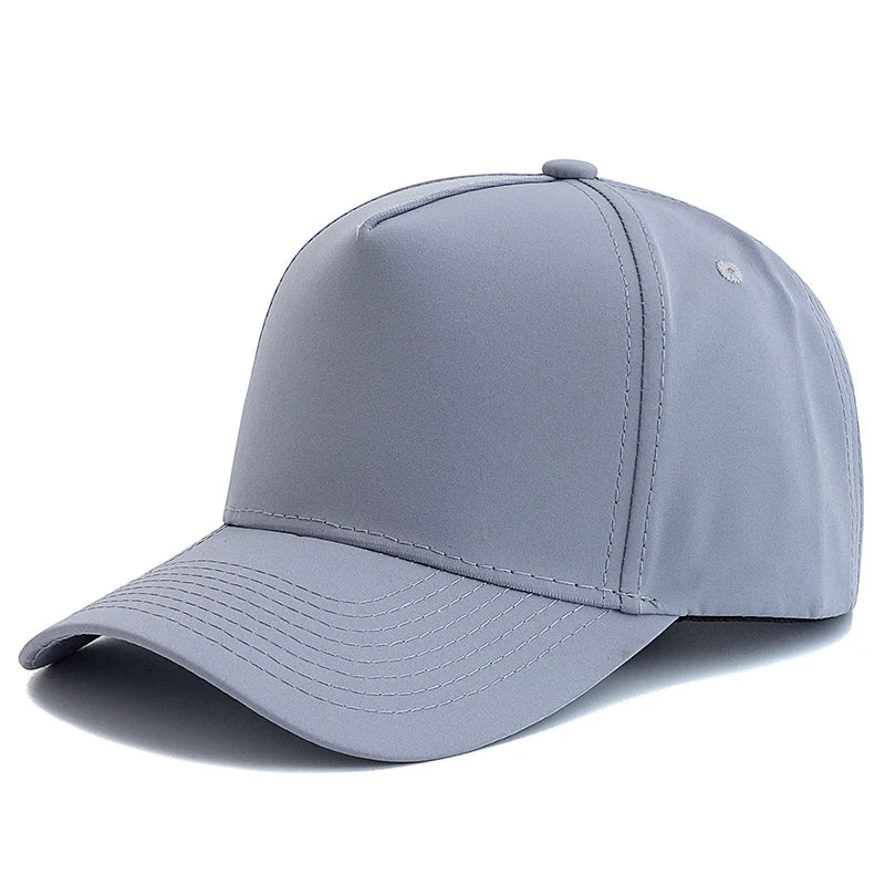 Style Unisex Fashion Solid Color Five Panel Style Baseball Cap