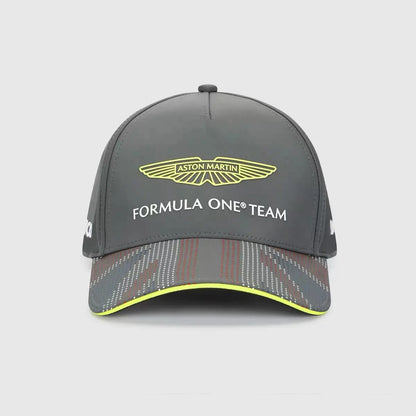 Aston Martin Motorsport Man Racing Hat Fernando Alonso Signature Print Baseball Cap
