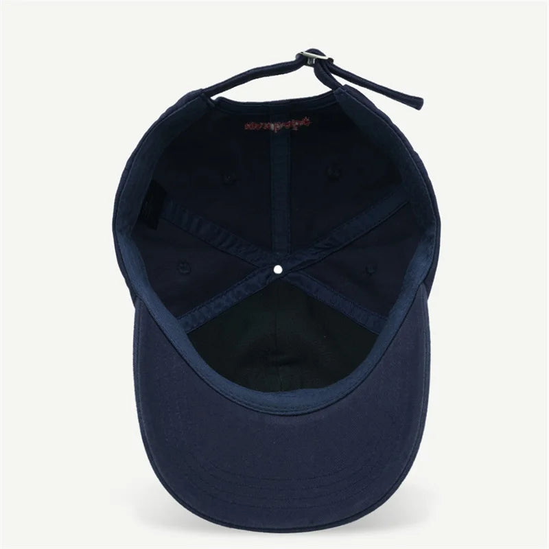 Women's Men's Cartoon Label Embroidery Baseball Cap Fashion Solid Color Dad Hat