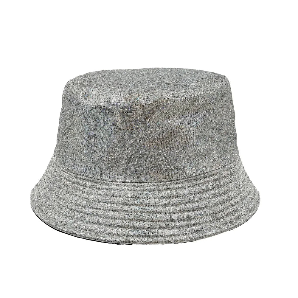 Colorful Shiny Leather Two Sided Fisherman Hat Women's and Men's