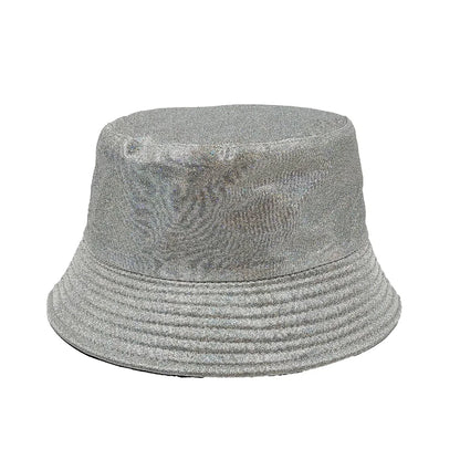 Colorful Shiny Leather Two Sided Fisherman Hat Women's and Men's