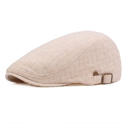 2026 New Summer Thin Double Breasted Beret Fashion Men