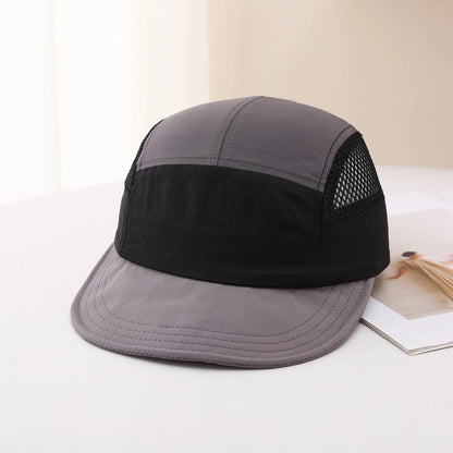 Spring/Summer Five-Panel Lightweight Quick-Drying Mesh Baseball Cap