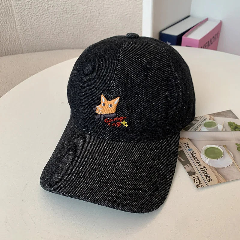 Cute Embroidered Baseball Cap for Men and Women