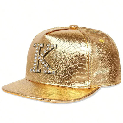 Unisex Diamond K Letter Label Hip-Hop Hats Spring Autumn
