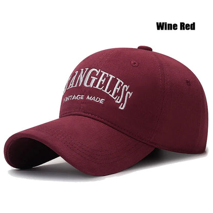 Lettering Embroidery Cotton Hard Top Adjustable Soft Top Baseball Cap
