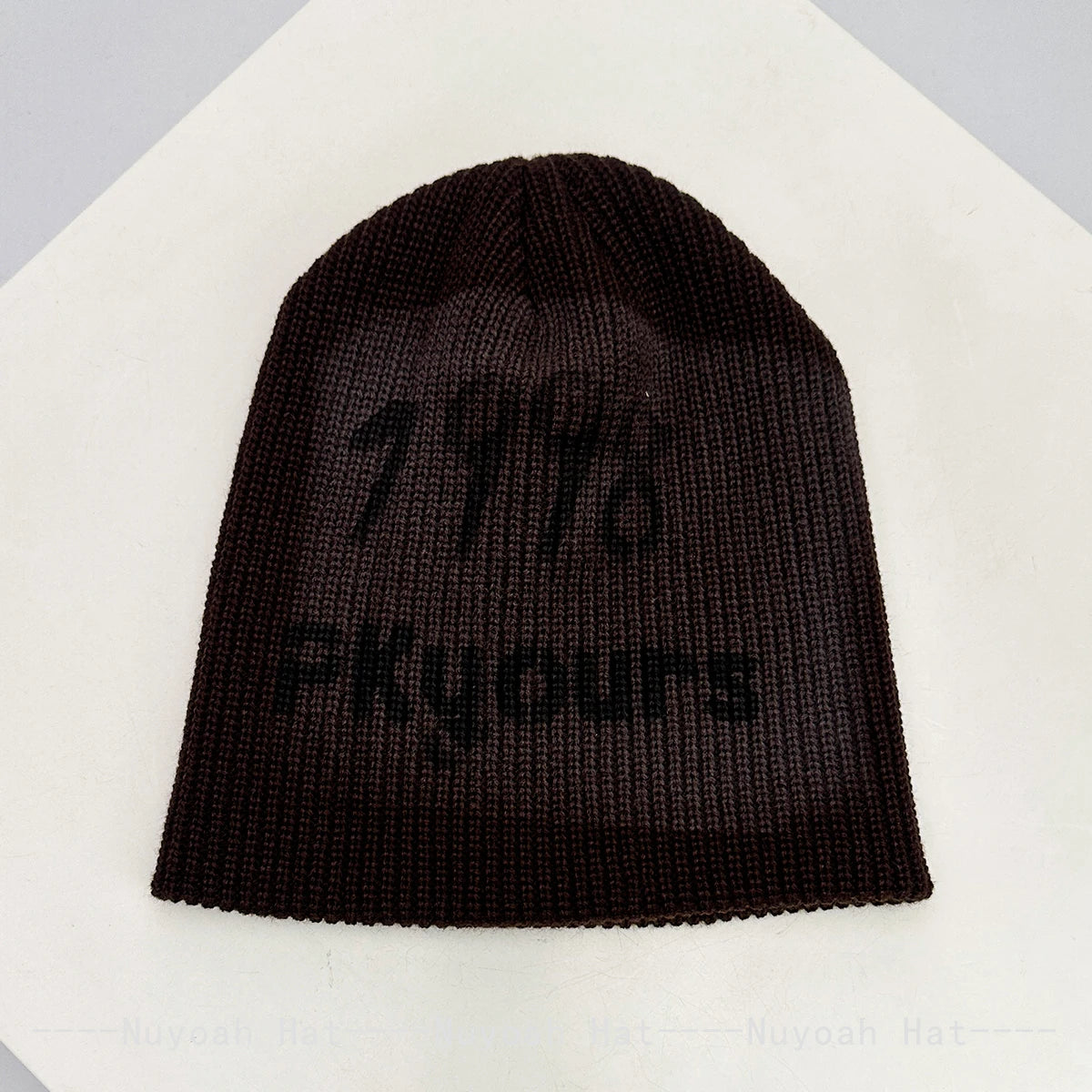 New Men Women Bandhnu Jacquard Number Letters Knitted Hats