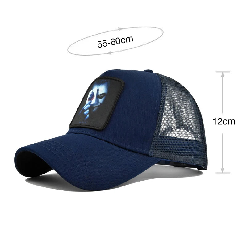 Snapback Caps Summer Breathable Baseball Cap Patch Embroidery Bones Unisex Hip Hop Hats