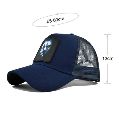 Snapback Caps Summer Breathable Baseball Cap Patch Embroidery Bones Unisex Hip Hop Hats