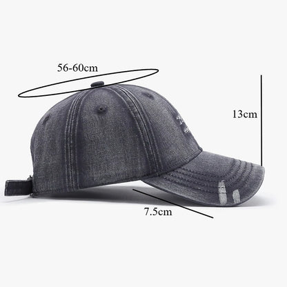 Spring Summer Cotton Washed Baseball Cap