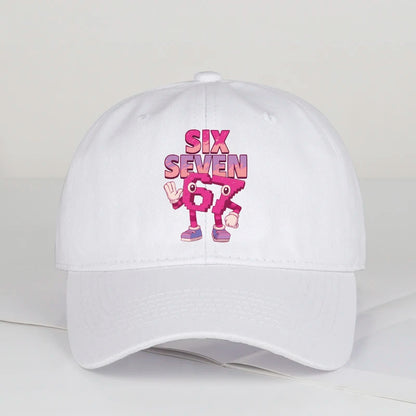 Cartoon 67 Six Seven Print Baseball Cap