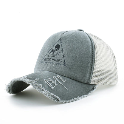 Washed Denim Baseball Cap Women Spring And Summer
