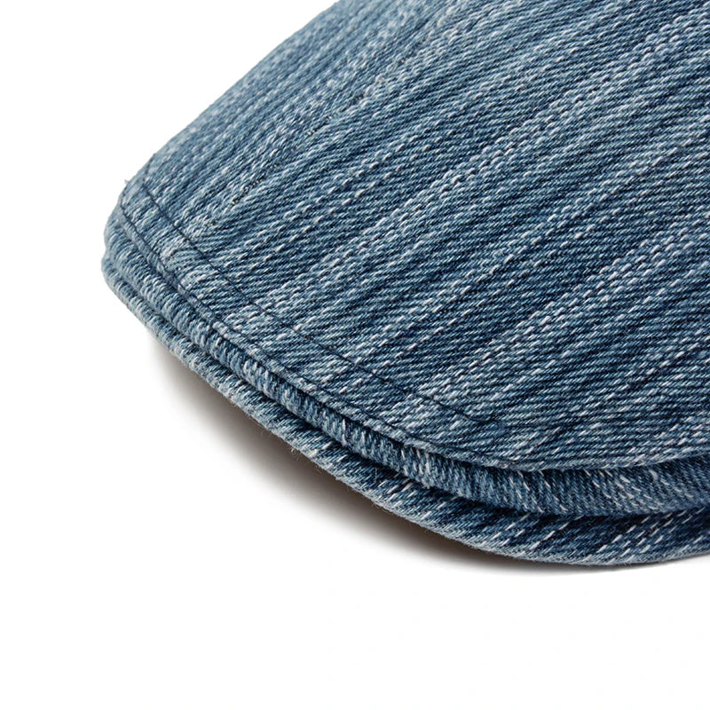 Men Women Berets Fashion Stripes Jeans Newsboy Hat