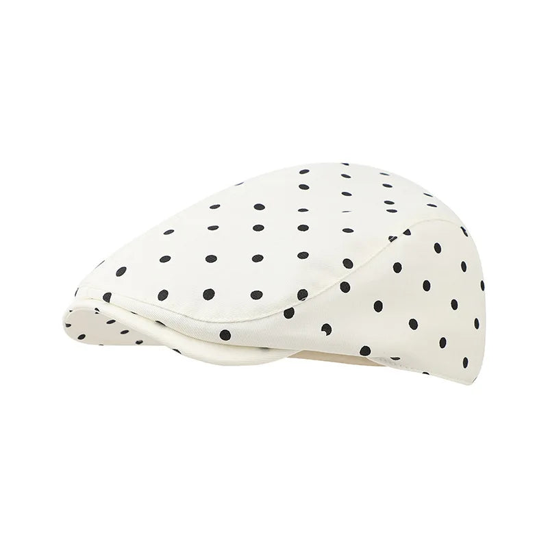Cloud Beret Women Spring Summer Casual Pleated Forward Cap