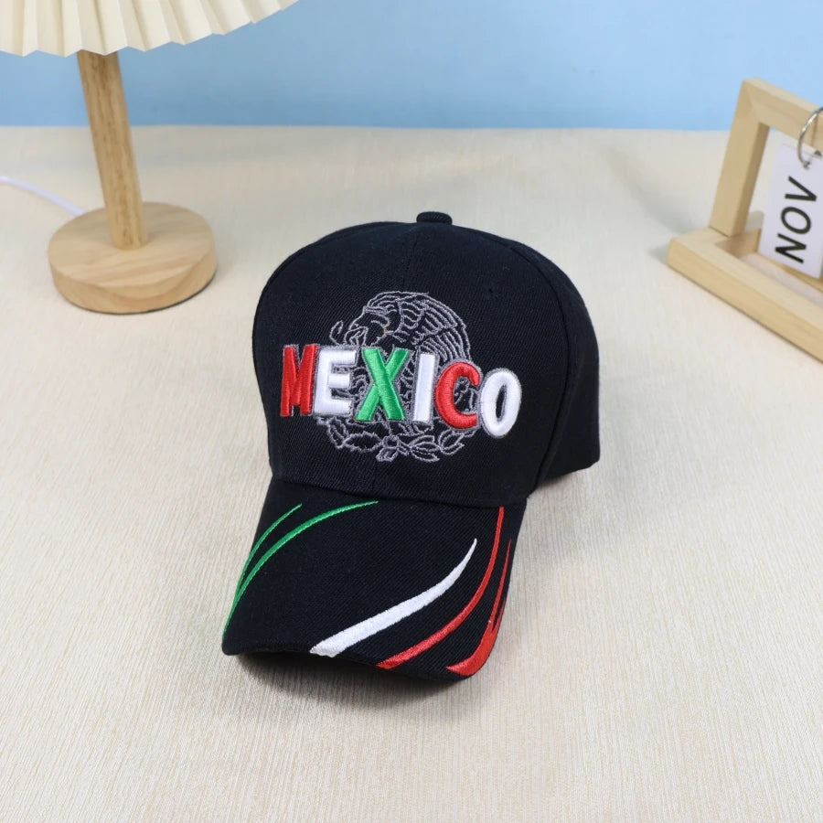 Men's Baseball Cap With Mexican Letter Embroidery