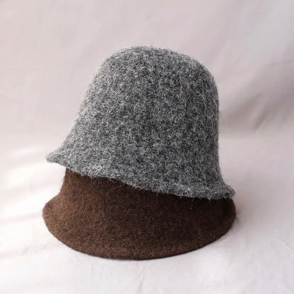 Women's Bucket Hat Korea Fashion Vintage Fisherman Panama Cap