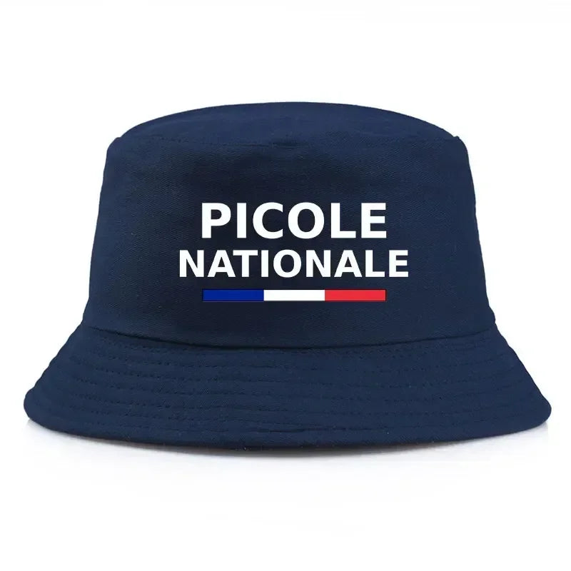 Summer Picole Nationale Bob Man Reversible Bucket Hat Women Cotton Fisherman Cap