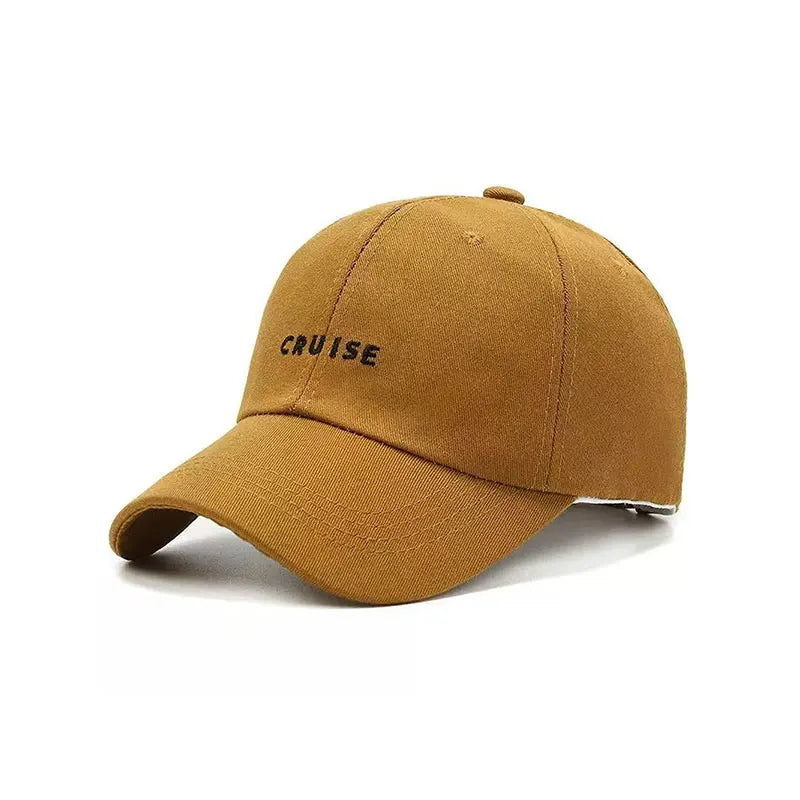 Unisex Baseball Cap Korean Style Trendy Streetwear Letter Embroidered Versatile Dad Hat